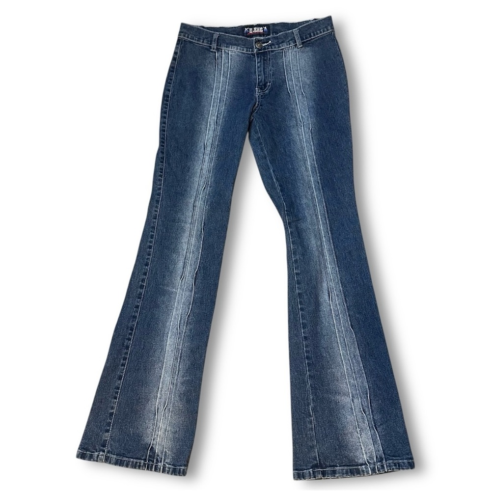 VTG Y2K Hi Jeans Mid Rise Front Seam Bootcut Leg